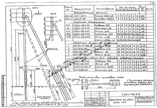 Переходная концевая опора ПК5 Переходная концевая опора ПК5