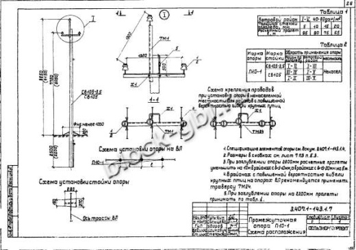 Промежуточная опора П10-1