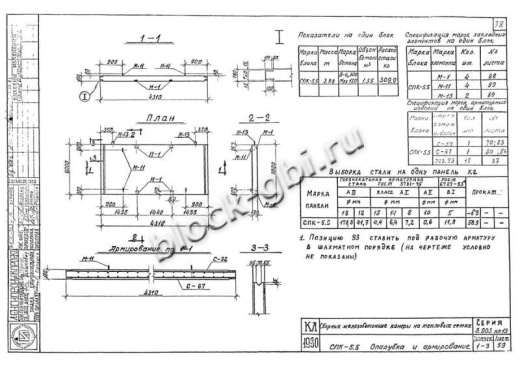 Средняя плита тепловой камеры СПК 5.5