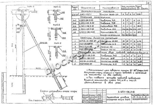 Переходная угловая анкерная опора ПУА4 Переходная угловая анкерная опора ПУА4