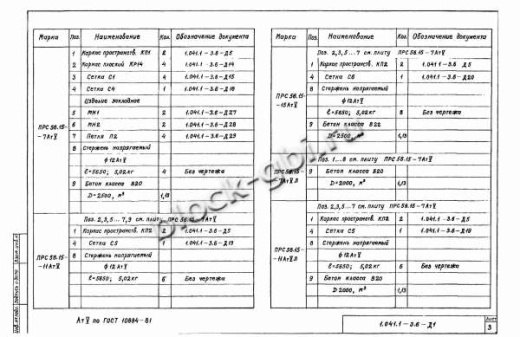 Плита ПРС 56.15-7