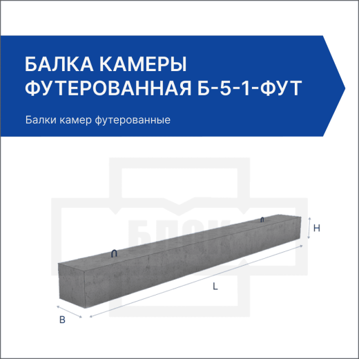 Балка камеры футерованная Б-5-1-фут Балка камеры футерованная Б-5-1-фут