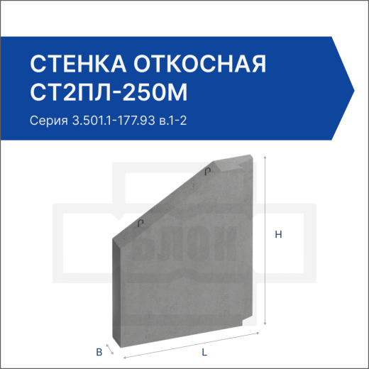 Стенка откосная СТ2пл-250М