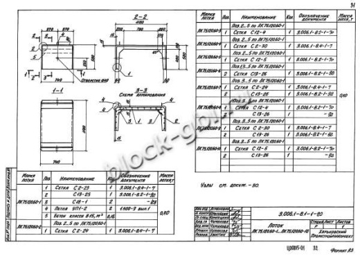 Лоток ЛК 75.120.60-10